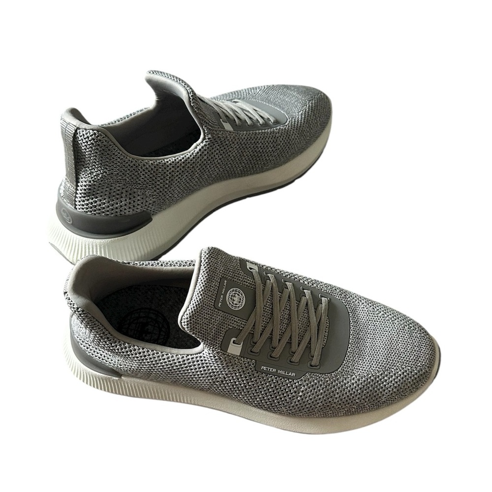 PETER MILLAR APOLLO HYPERLIGHT WOMENS GRAY SLIPON CROWN SPORT SNEAKER SHOES 9.5